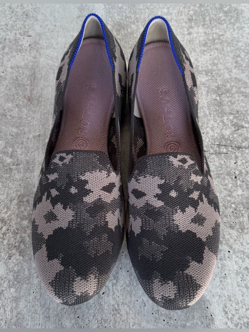 Rothy's Loafer Retired Grey Botanicamo Women’s Size 11